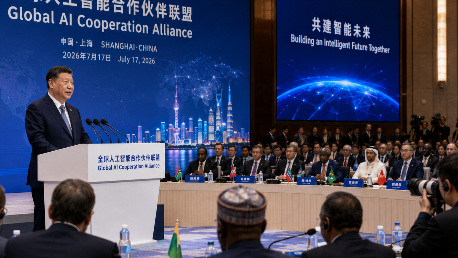 China lança aliança global para disputar as regras da IA
